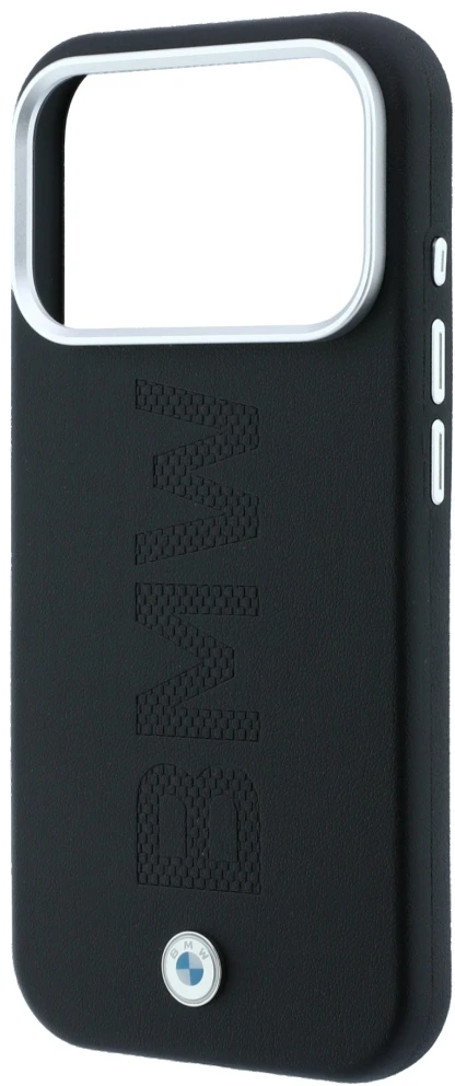 BMW sign centered deboss MagSafe dėklas, skirtas iPhone 17 Pro Max / 18 Pro Max - Juodas