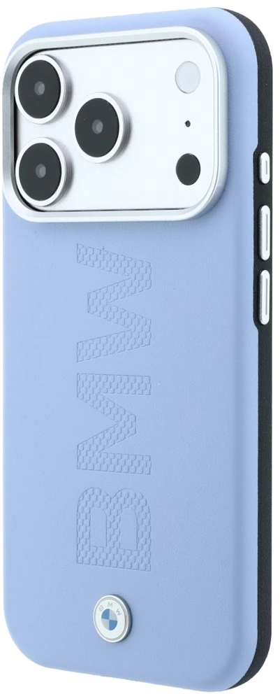 Dėklas BMW Sign Centered Deboss MagSafe Case for iPhone 17 Pro / 18 Pro - Mėlyna