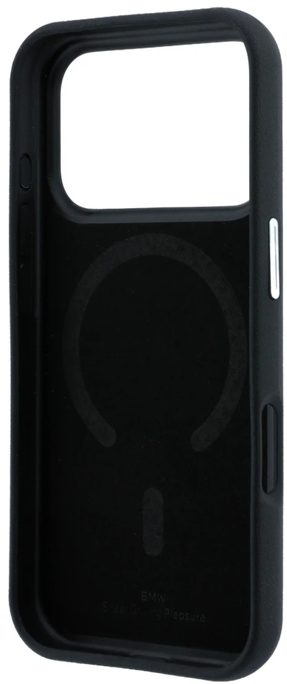 BMW sign centered deboss MagSafe dėklas, skirtas iPhone 17 Pro Max / 18 Pro Max - Juodas