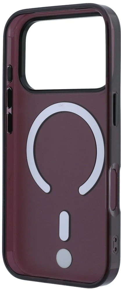 Dėklas BMW Sign Frosted IML & Metal Logo MagSafe Case for iPhone 18 Pro Max / 17 Pro Max - Burgundy