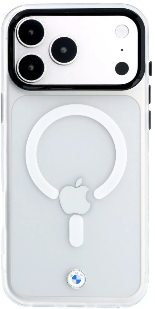 Dėklas BMW Sign Frosted IML & Metal Logo MagSafe Case for iPhone 18 Pro Max / 17 Pro Max - Clear