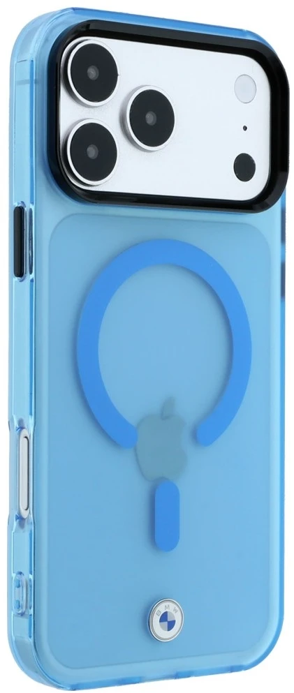 Dėklas BMW Sign Frosted IML & Metal Logo MagSafe Case for iPhone 18 Pro Max / 17 Pro Max - Mėlyna