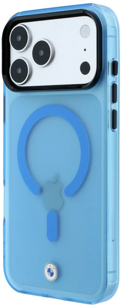 Dėklas BMW Sign Frosted IML & Metal Logo MagSafe Case for iPhone 18 Pro Max / 17 Pro Max - Mėlyna