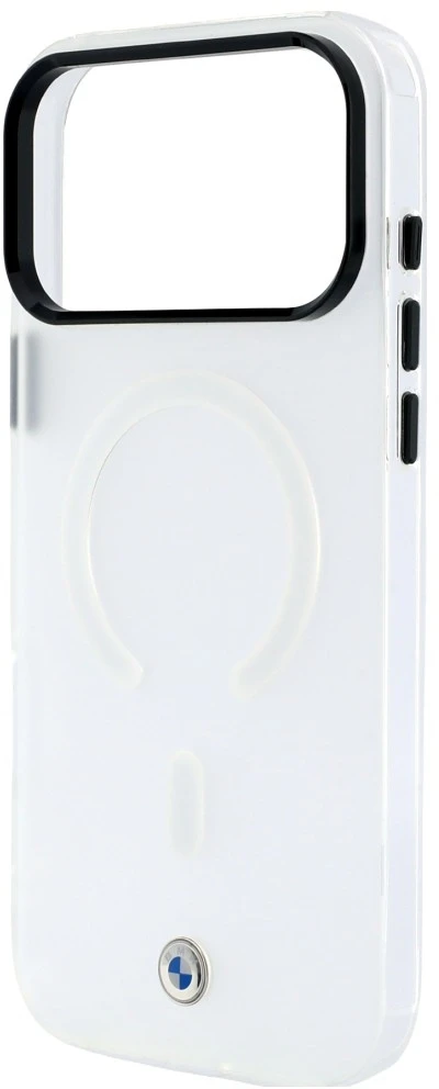 Dėklas BMW Sign Frosted IML & Metal Logo MagSafe Case for iPhone 18 Pro Max / 17 Pro Max - Clear