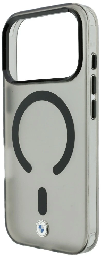 Dėklas BMW Sign Frosted IML & Metal Logo MagSafe Case for iPhone 18 Pro Max / 17 Pro Max - Gray