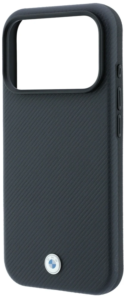BMW Sign Kevlar Metal Logo MagSafe dėklas iPhone 18 Pro Max / 17 Pro Max - Tamsiai pilkas