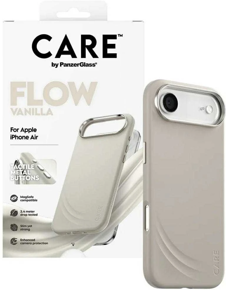 „Panzer Glass CARE by PanzerGlass FLOW MagSafe“ dėklas, skirtas „iPhone Air“ – rusvai geltonas
