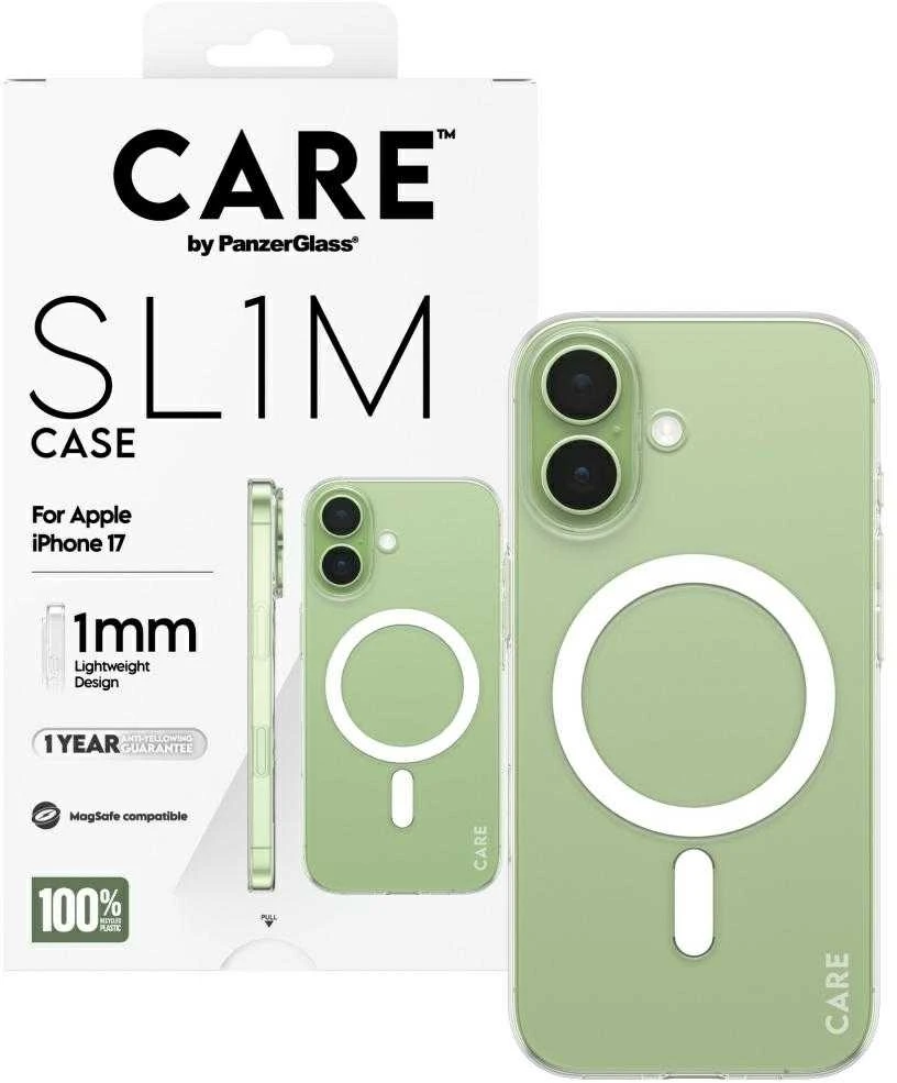 „Panzer Glass CARE by PanzerGlass SL1M MagSafe“ dėklas, skirtas „iPhone 17“ – skaidrus