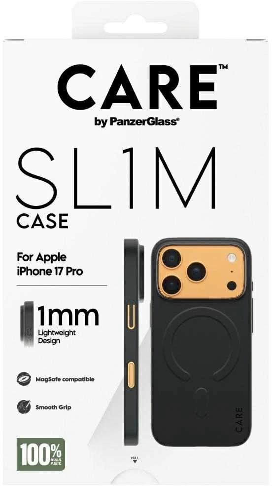 „Panzer Glass CARE by PanzerGlass SL1M MagSafe“ dėklas, skirtas „iPhone 17 Pro“ – Juodas