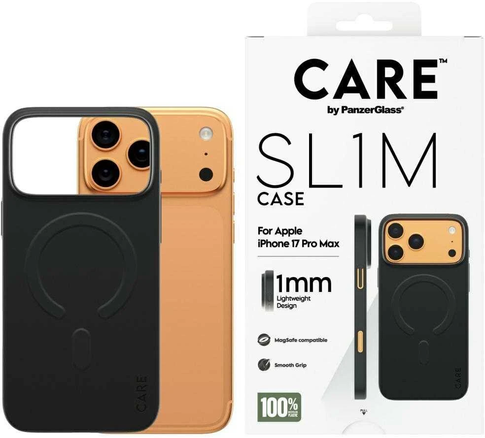 „Panzer Glass CARE by PanzerGlass SL1M MagSafe“ dėklas, skirtas „iPhone 17 Pro Max“ – Juodas