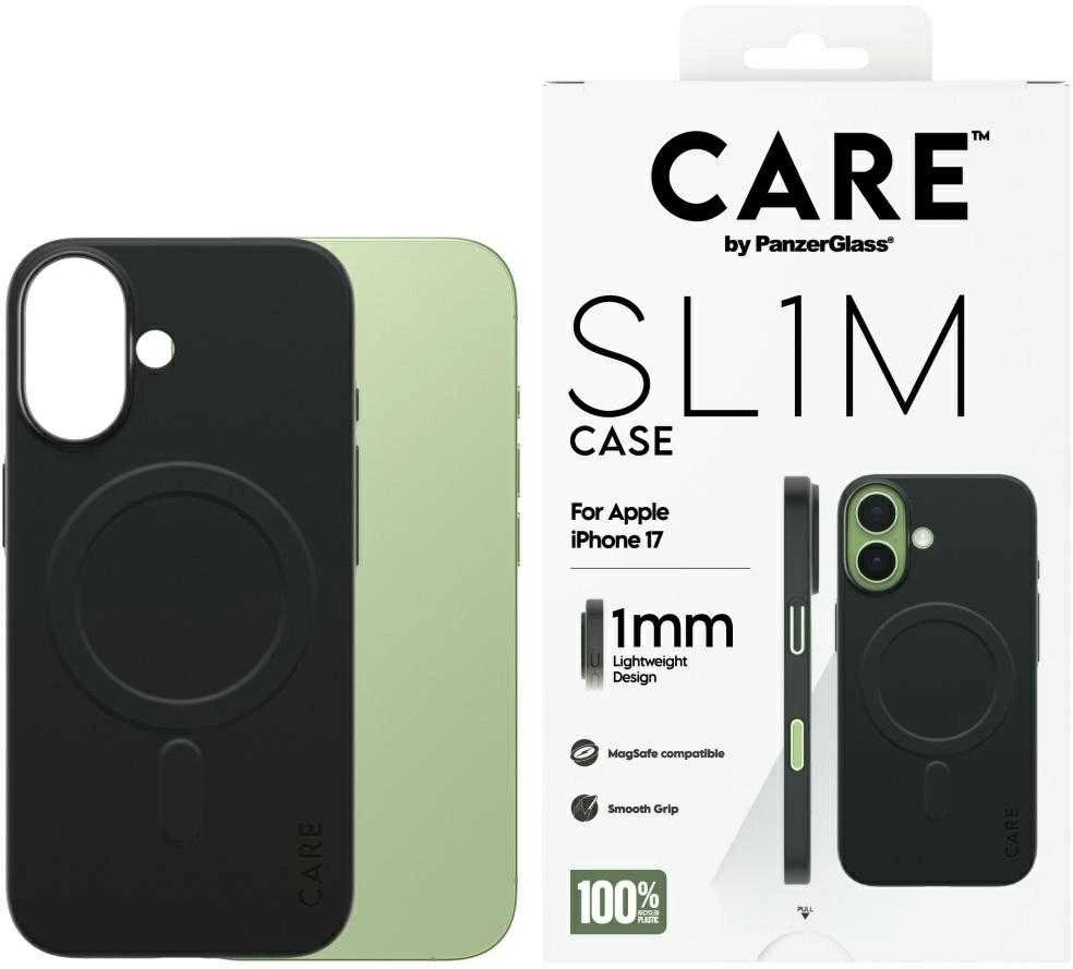 „Panzer Glass CARE by PanzerGlass SL1M MagSafe“ dėklas, skirtas „iPhone 17“ – Juodas