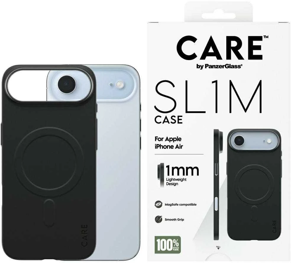 „Panzer Glass CARE by PanzerGlass SL1M MagSafe“ dėklas, skirtas „iPhone Air“ – Juodas