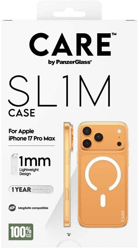 „Panzer Glass CARE by PanzerGlass SL1M MagSafe“ dėklas, skirtas „iPhone 17 Pro Max“ – skaidrus