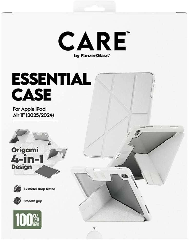 „Panzer Glass Care by PanzerGlass“ Y formos sulankstomas dėklas, skirtas „iPad Air 11" 2025“ (7-os kartos) / „iPad Air 11" 2024“ (6-os kartos) – šviesiai pilkos spalvos