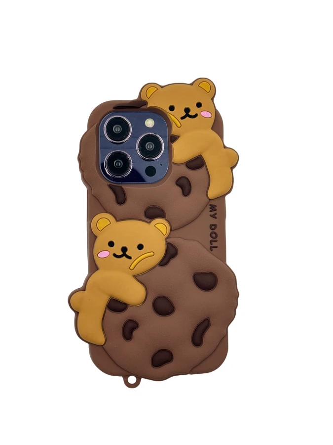3Dcase DĖKLAS CASE 3D COOKIE BEAR IPHONE 13 PRO