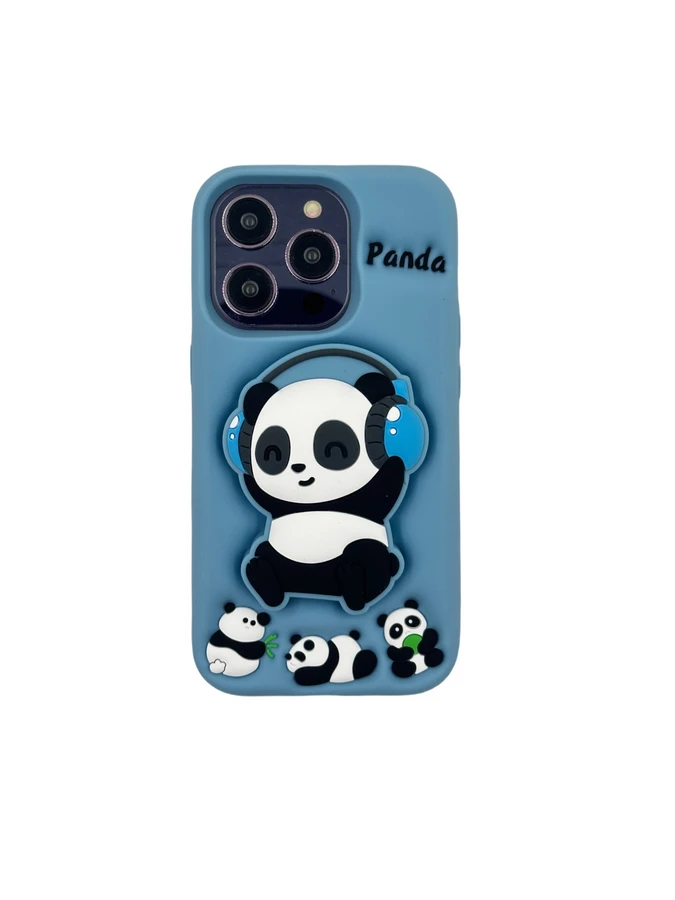 3Dcase DĖKLAS CASE 3D PANDA WITH HOLDER IPHONE 16 PRO