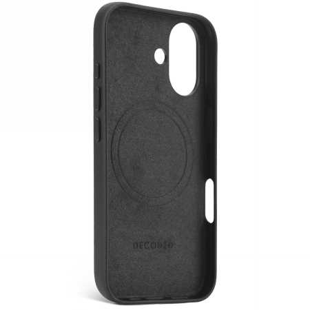 Decoded Leather Backcover with MagSafe Apple iPhone 16 - dėklas telefonui juodos spalvos