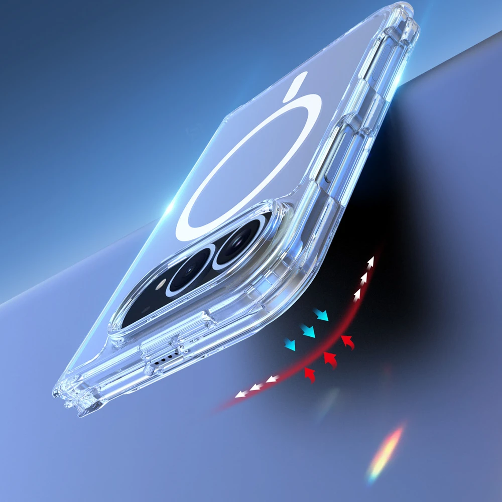Dėklas Dux Ducis Clin Mag iPhone Duo Case Compatible with MagSafe - Transparent