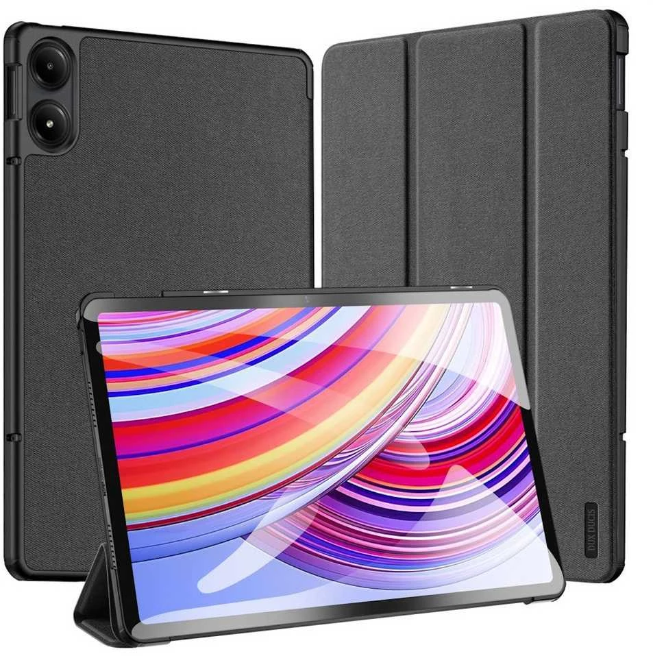 „Dux Ducis Domo“ su „Flip“ ir „Smart Sleep“, skirta „Xiaomi Redmi Pad Pro“ (4G/5G) / „Poco Pad 12.1“ – juodos spalvos