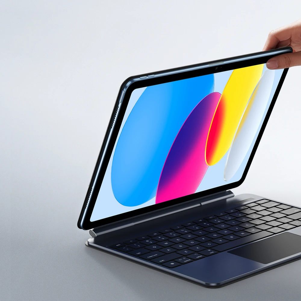 Dėklas su klaviatūra Dux Ducis (MK series), skirtas iPad 10″ (2022) / iPad 11″ (2025) – juodos spalvos