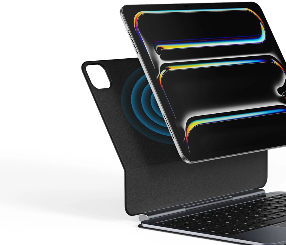 Dėklas su klaviatūra Dux Ducis (MK series) skirtas iPad Pro 11″ (2024) – juodos spalvos