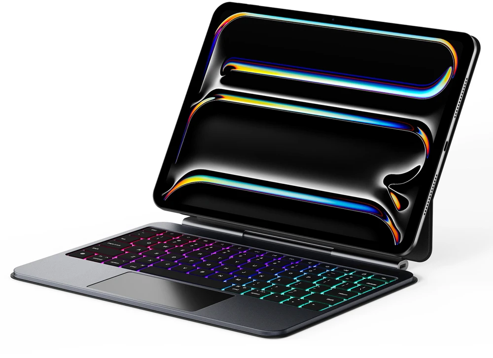 Dėklas su klaviatūra Dux Ducis (MK series) skirtas iPad Pro 11″ (2024) – juodos spalvos