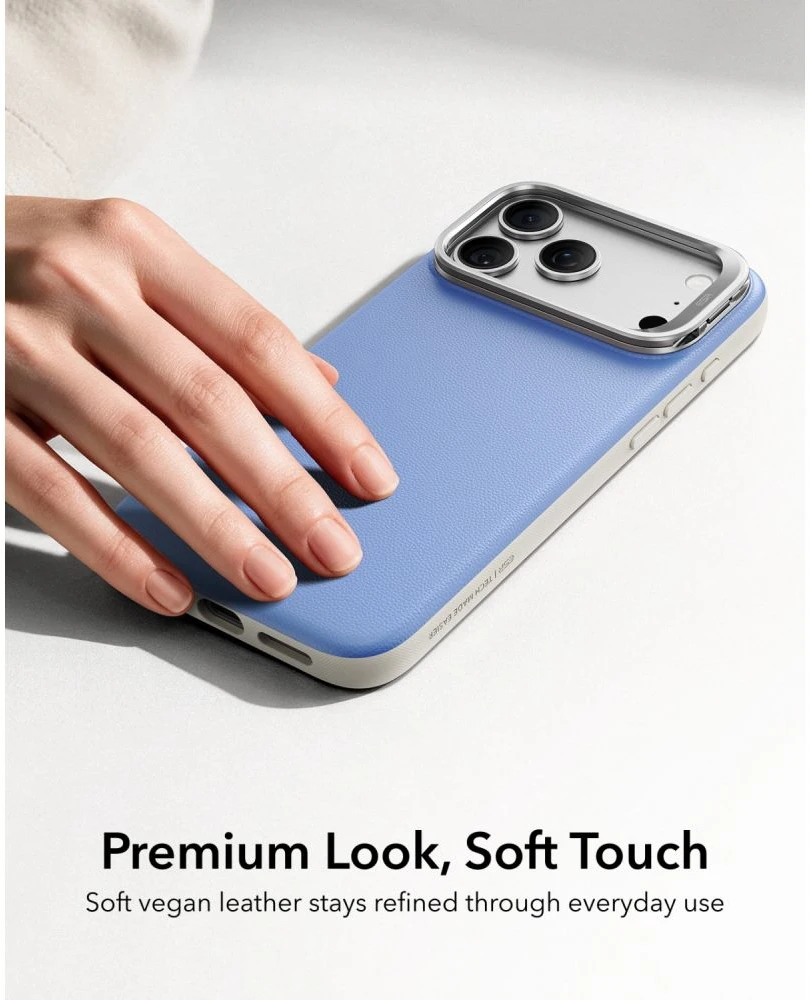 Dėklas ESR Atelier Kickstand MagSafe Case for iPhone 18 Pro / 17 Pro - Light Mėlyna
