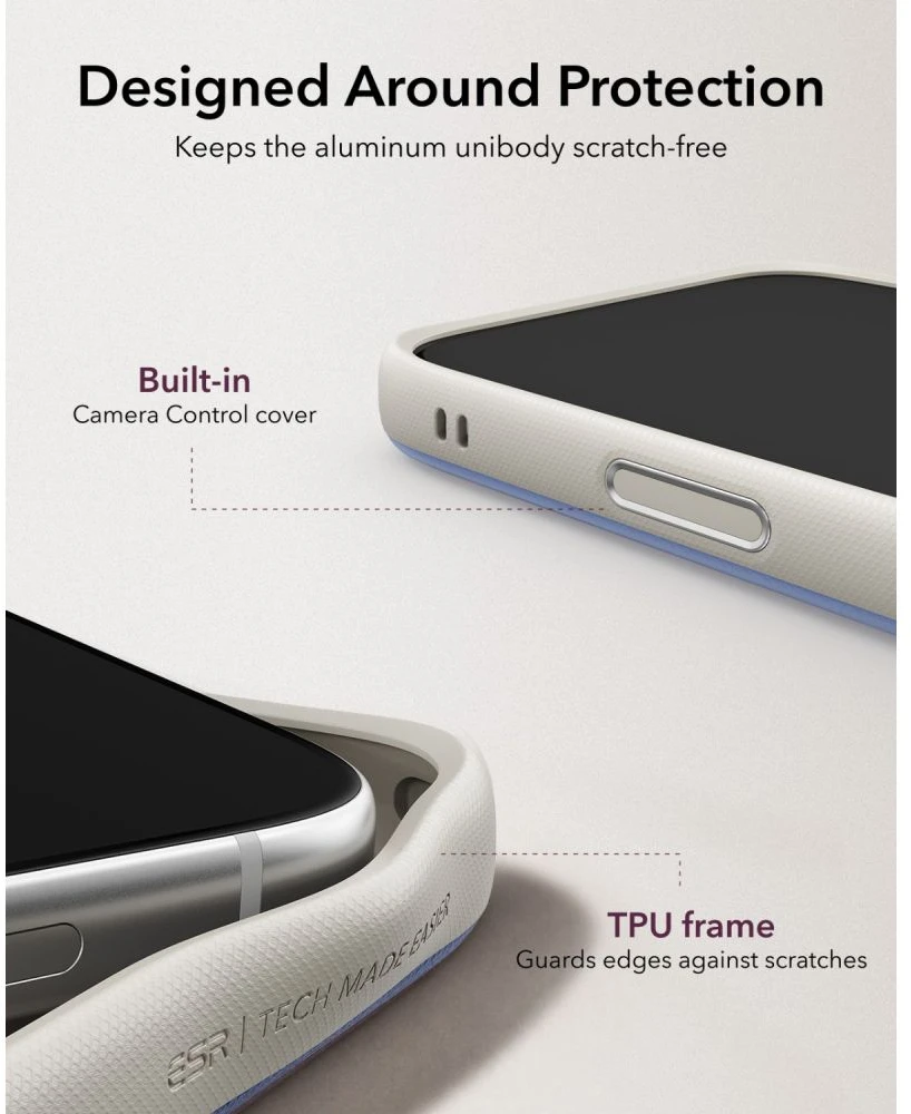 Dėklas ESR Atelier Kickstand MagSafe Case for iPhone 18 Pro / 17 Pro - Gray