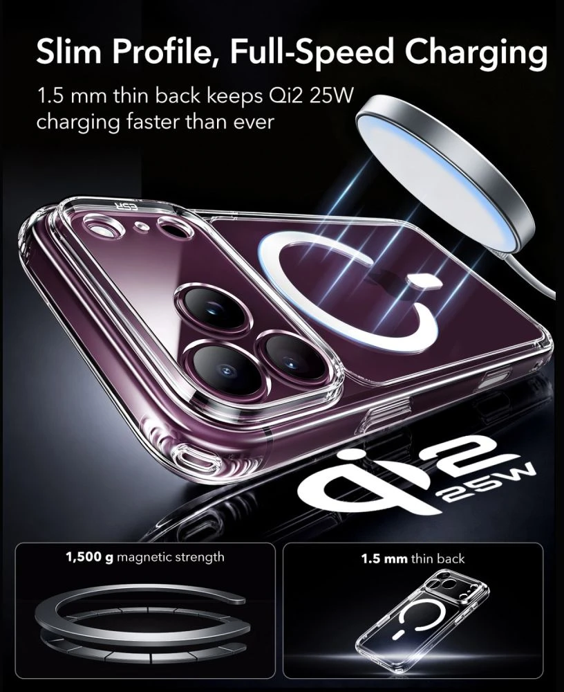 ESR Classic Hybrid MagSafe Case for iPhone 18 Pro Max / 17 Pro Max - Clear