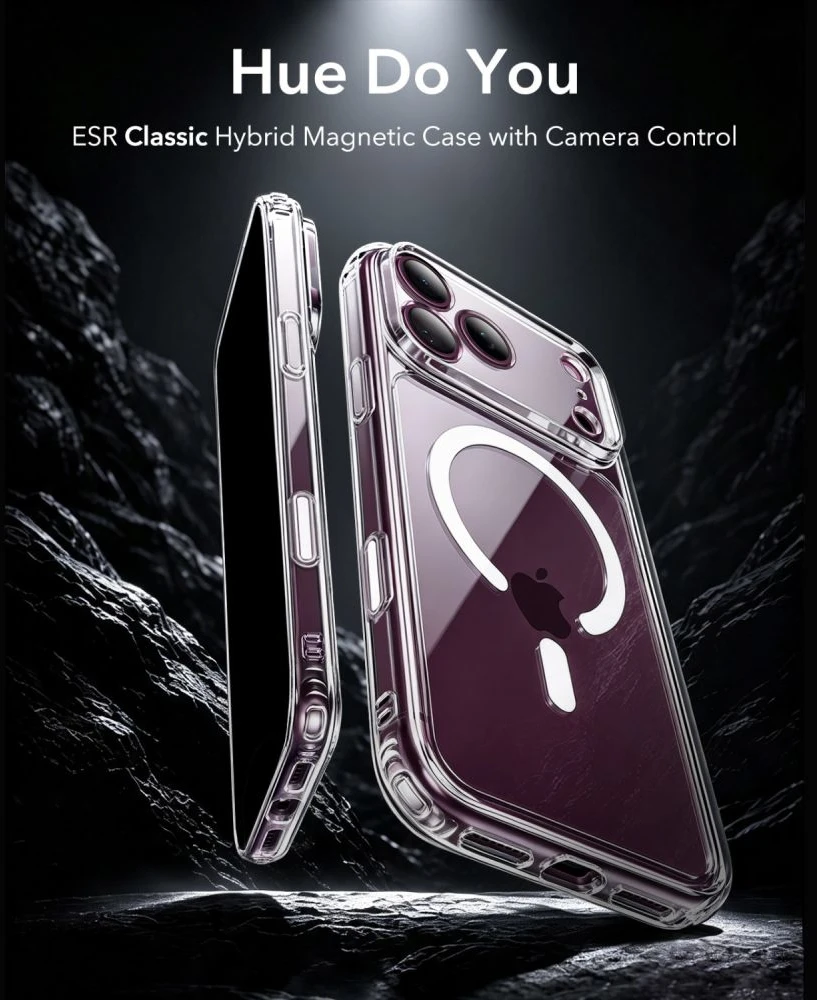 ESR Classic Hybrid MagSafe Case for iPhone 18 Pro / 17 Pro - Clear