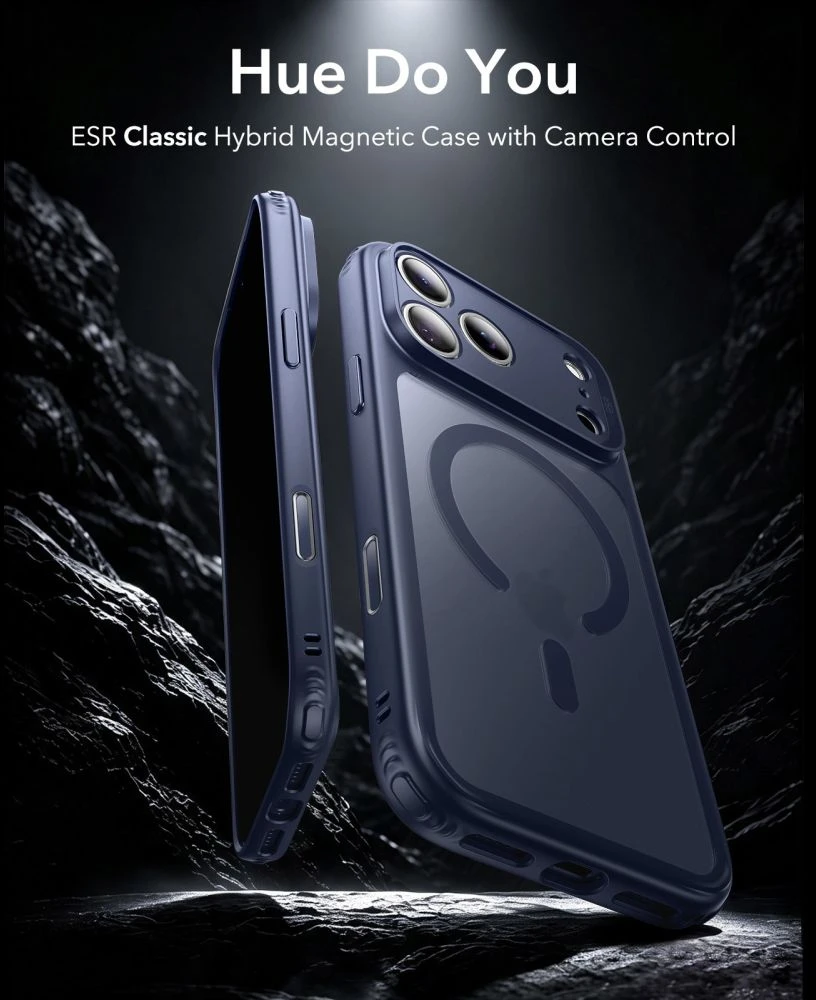 Dėklas ESR CLASSIC HYBRID MagSafe iPhone 17 Pro Max / 18 Pro Max MATINĖ MĖLYNA
