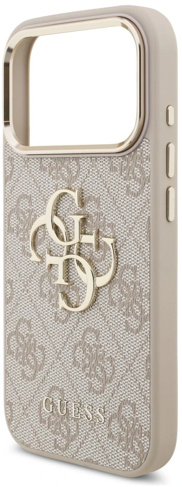 Dėklas Guess 4G Big 4G Classic Logo skirtas iPhone 18 / iPhone 17 Pro pink auksinis