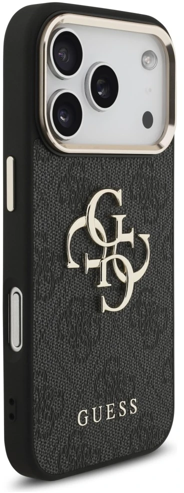 Dėklas Guess 4G Big 4G Classic Logo Case for iPhone 17 Pro / 18 Pro - Juodas and Gold