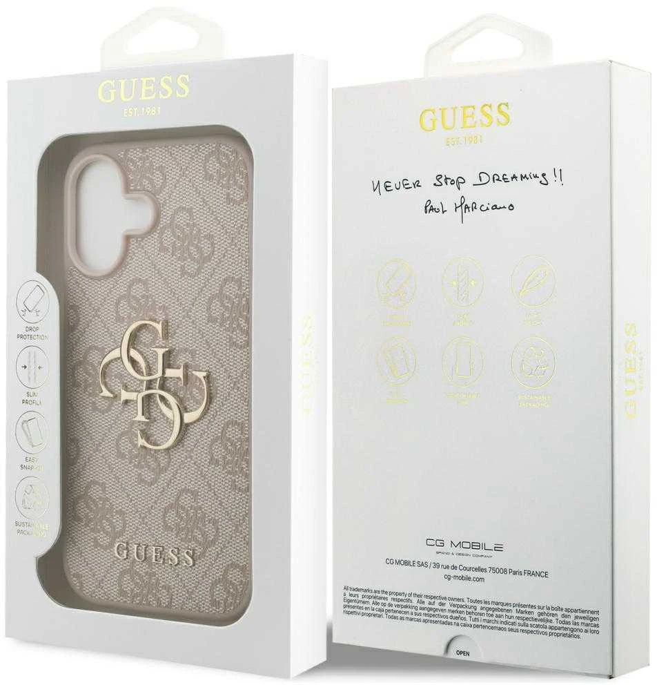 Dėklas Guess 4G Big Logo skirtas Apple iPhone 17 rožinės spalvos