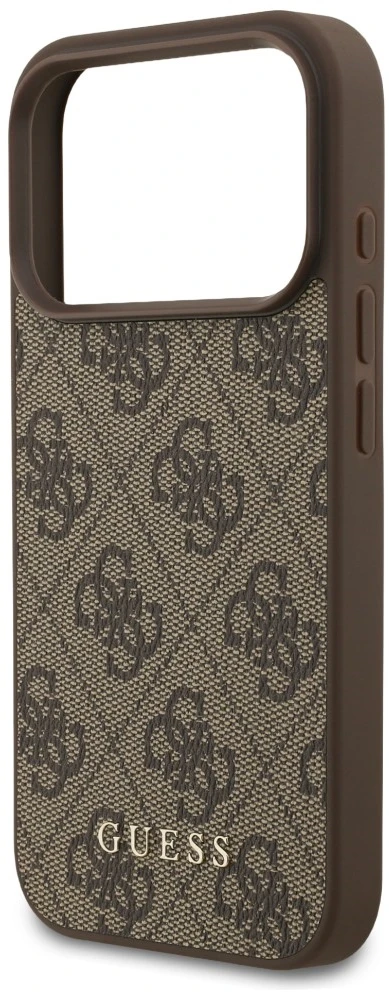 Dėklas Guess 4G Classic skirtas iPhone 18 Pro / iPhone 17 Pro ruda
