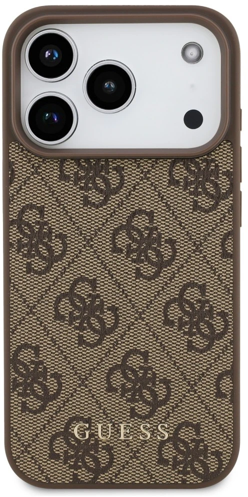 Dėklas Guess 4G Classic skirtas iPhone 18 Pro / iPhone 17 Pro ruda