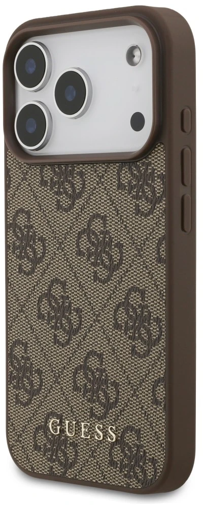 Dėklas Guess 4G Classic skirtas iPhone 18 Pro / iPhone 17 Pro ruda