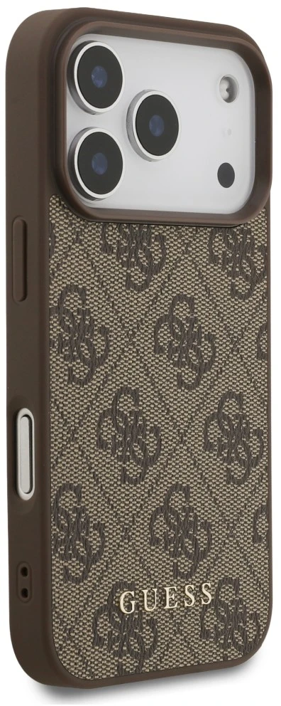 Dėklas Guess 4G Classic skirtas iPhone 18 Pro / iPhone 17 Pro ruda