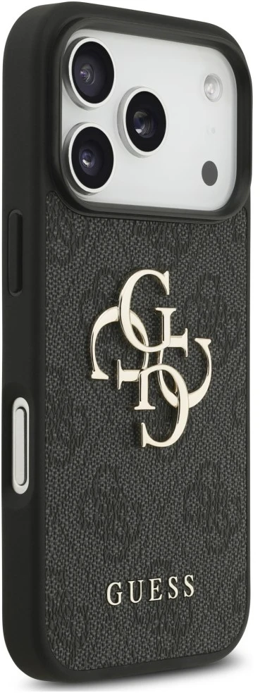 Dėklas Guess 4G Strap 4G Classic Logo Case for iPhone 18 Pro / 17 Pro - Juodas