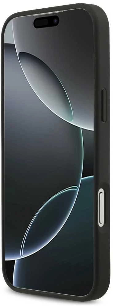 Guess 4G Strap 4G Classic Logo dėklas skirtas Apple iPhone 17 Pro Max juodos spalvos