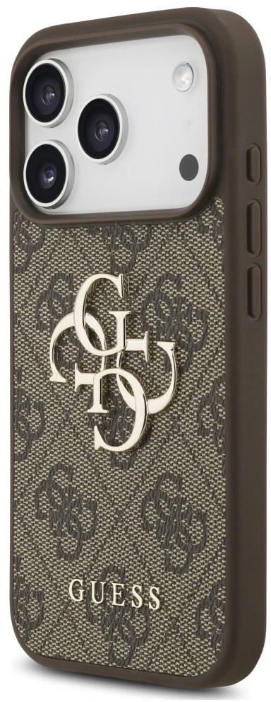 Dėklas Guess 4G Strap 4G Classic Logo Case for iPhone 18 Pro / 17 Pro - Brown