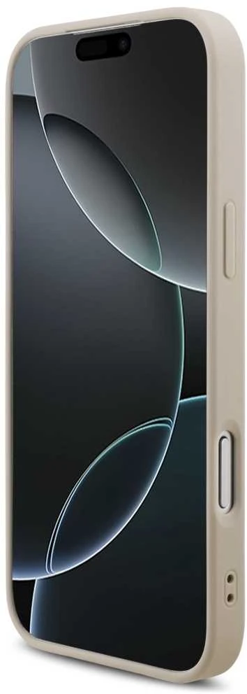 Guess 4G Strap 4G Classic Logo dėklas skirtas Apple iPhone 17 Pro Max rožinės spalvos