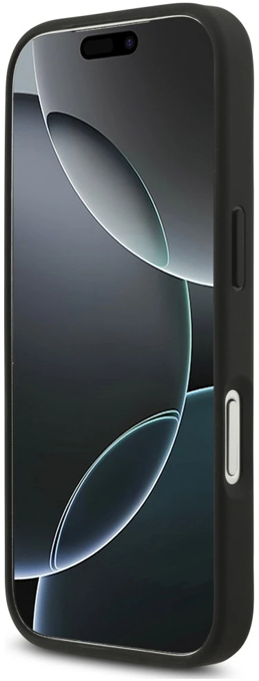 Dėklas Guess 4G Strap 4G Classic Logo Case for iPhone 18 Pro / 17 Pro - Juodas