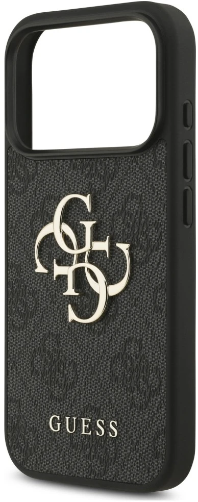 Dėklas Guess 4G Strap 4G Classic Logo Case for iPhone 18 Pro / 17 Pro - Juodas