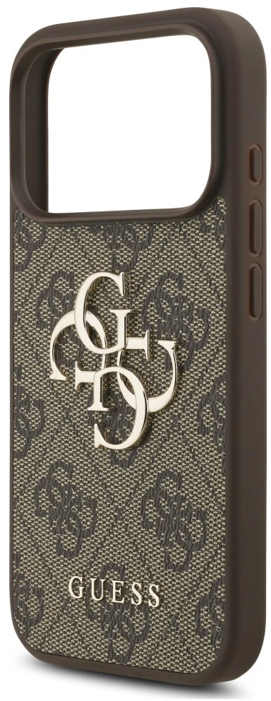 Dėklas Guess 4G Strap 4G Classic Logo Case for iPhone 18 Pro / 17 Pro - Brown