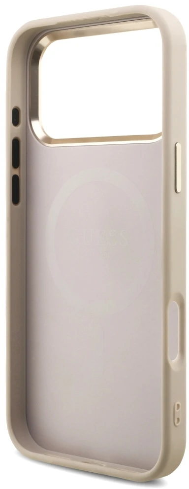 Dėklas Guess 4G Triangle Logo MagSafe Case for iPhone 17 Pro Max / 18 Pro Max - Rose Gold