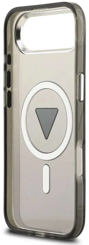 GUESS dėklas, skirtas IPHONE 17 Air, suderinamas su MagSafe GUHMP17MHGTMLCGK (IML gradientas su trikampio logotipu), juodas