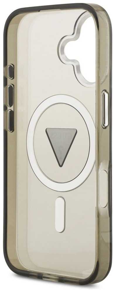 Guess IML Gradient Triangle Logo MagSafe dėklas skirtas Apple iPhone 17 khaki