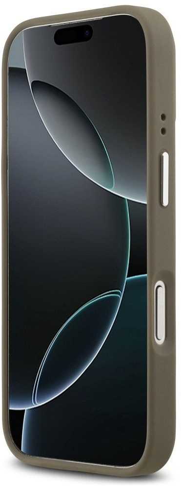 Guess Grained Big 4G Classic Logo - dėklas skirtas Apple iPhone 17 Pro ruda