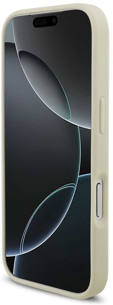 GUESS dėklas IPHONE 17 Pro, suderinamas su MagSafe GUHMP17LPCRTHCD (PU krokodilo trikampio logotipas) auksinis